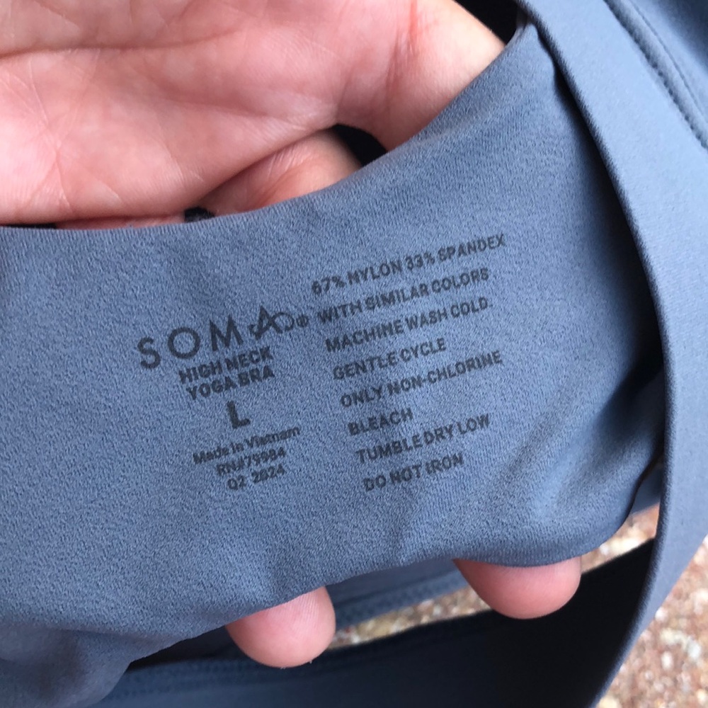 NWT - SOMA Sport High Neck Yoga Bra - Picture 8 of 8